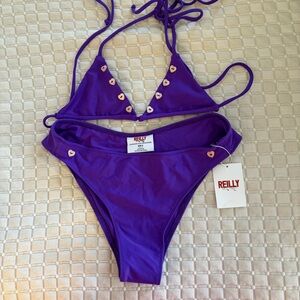 REILLY the Label Purple Two-Piece Bikini Set